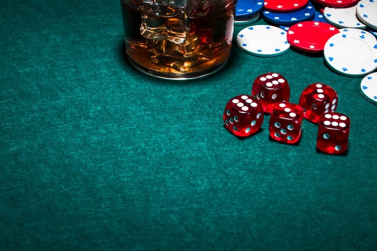 Meja blackjack live-dealer di studio qqemas